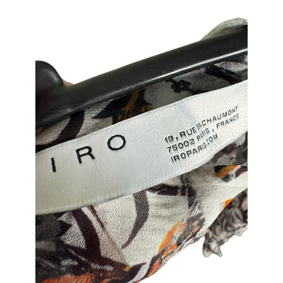 IRO New Voodoo Multicolor Long Sleeve Viscose Blouse Size 38 - Picture 9 of 10